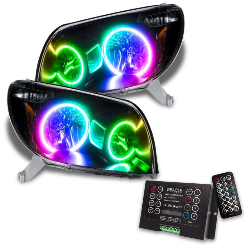 Oracle Lighting 7118-333 SMD Pre-Assembled Headlights, Black Bezel, ColorSHIFT(tm) 2.0