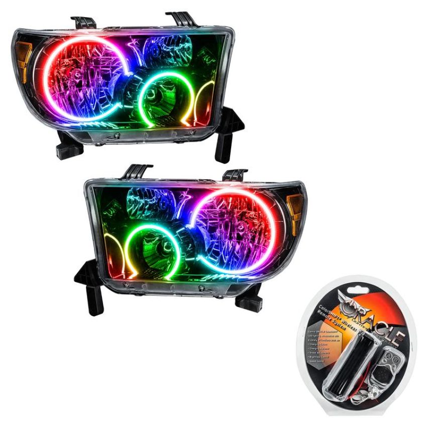 Oracle Lighting 7119-330 SMD Pre-Assembled Headlights, Black Bezel, ColorSHIFT