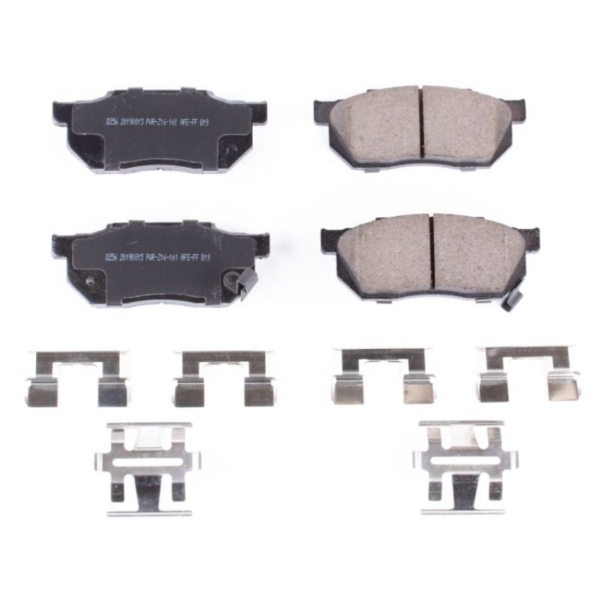 PowerStop 17-256 PowerStop - Z17 Low-Dust Ceramic Brake Pads with Hardware