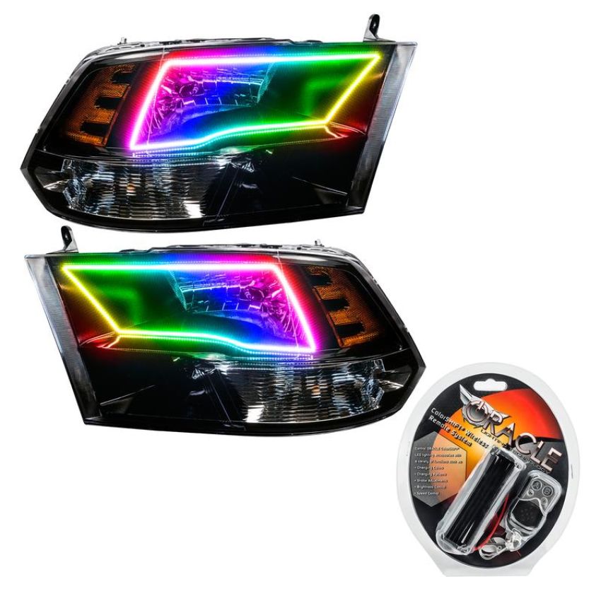 Oracle Lighting 7121-330 SMD Pre-Assembled Headlights, Black Bezel, ColorSHIFT