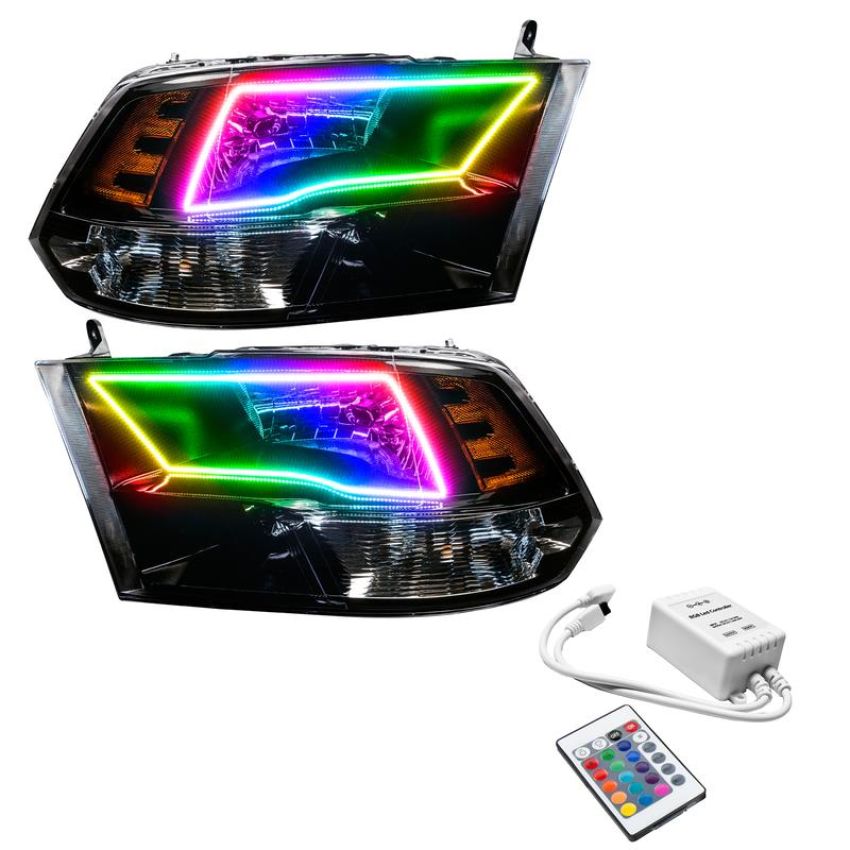 Oracle Lighting 7121-504 SMD Pre-Assembled Headlights, Black Bezel, ColorSHIFT(tm) - Simple