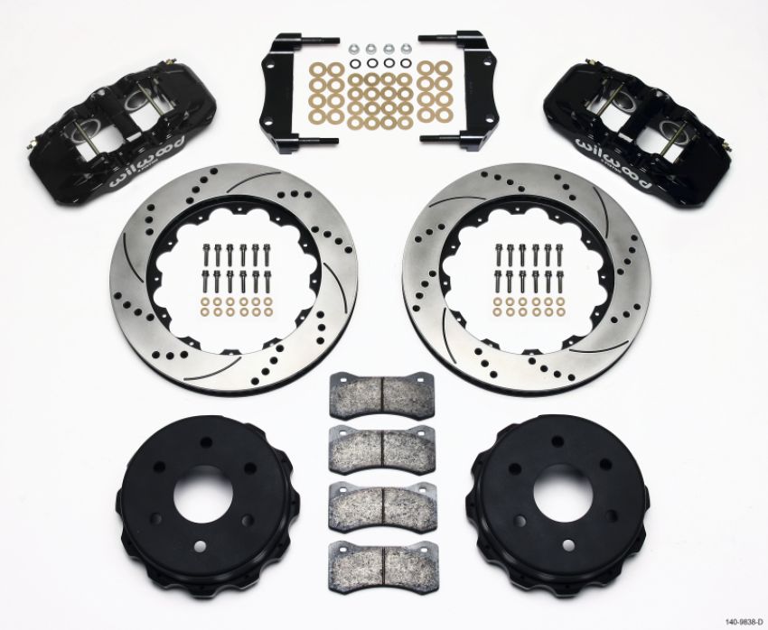 Wilwood 140-9838-D AERO4 RearTruck Kit 14.25in Drilled 1999-2010 GM 1500-SUV 2 Piston OE Caliper