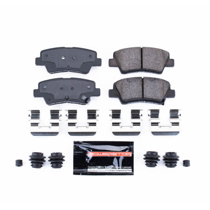 PowerStop Z23-1594 PowerStop - Z23 Daily Driver Carbon-Fiber Ceramic Brake Pads with Hardware Kit