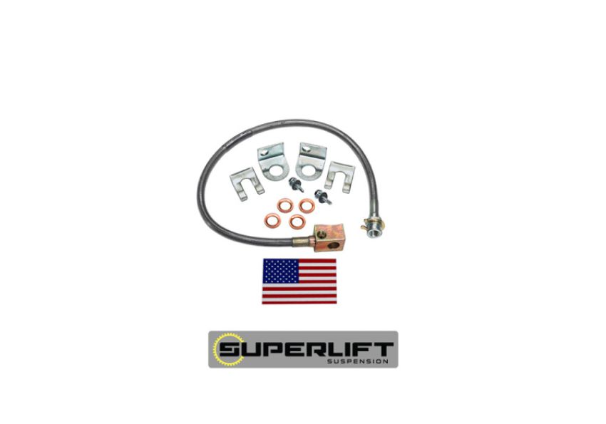 Superlift 91465 97-05 Jeep Wrangler TJ w/ 4-6in Lift Kit (Single) Bullet Proof Brake Hose