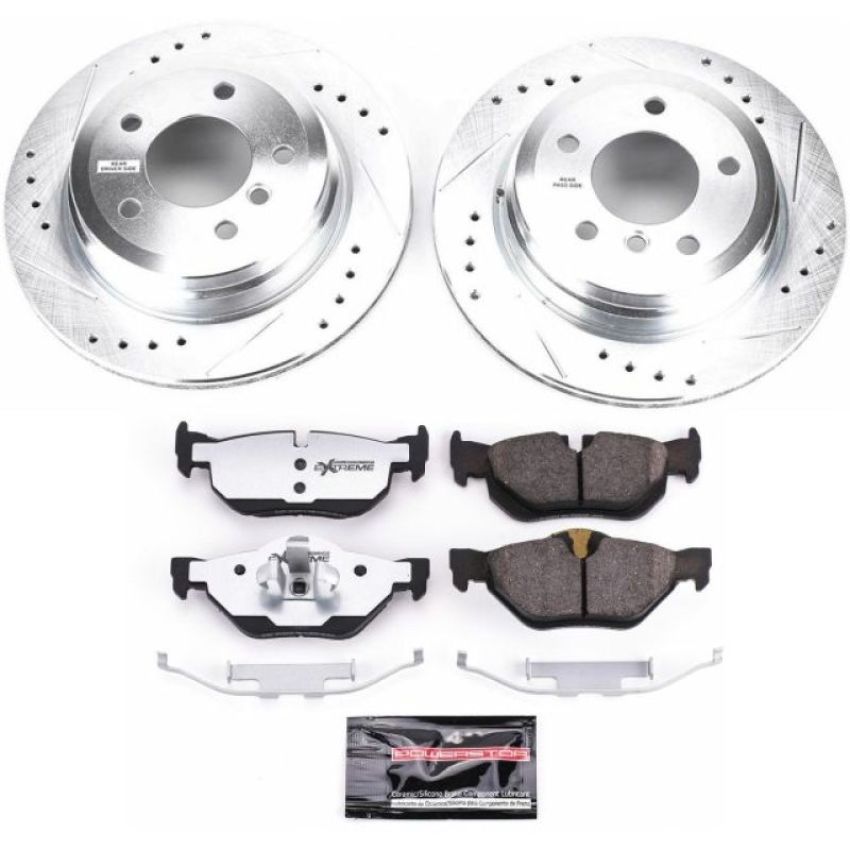 PowerStop K5980-26 Z26 Street Performance Ceramic Brake Pad and Drilled & Slotted Rotor Kit