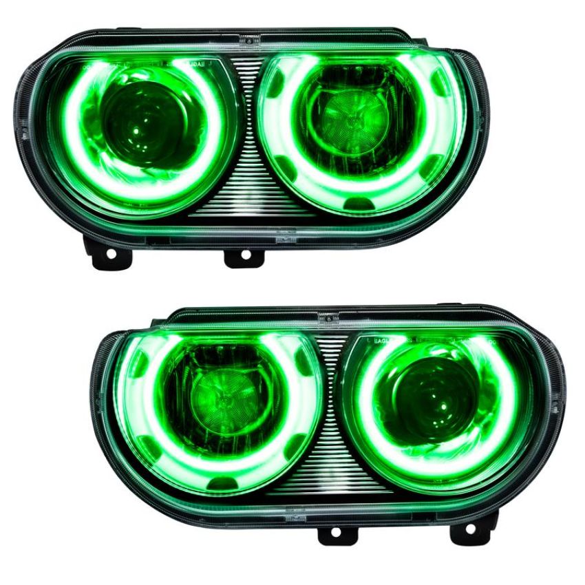Oracle Lighting 7132-004 SMD Pre-Assembled Headlights, HID Style, Green