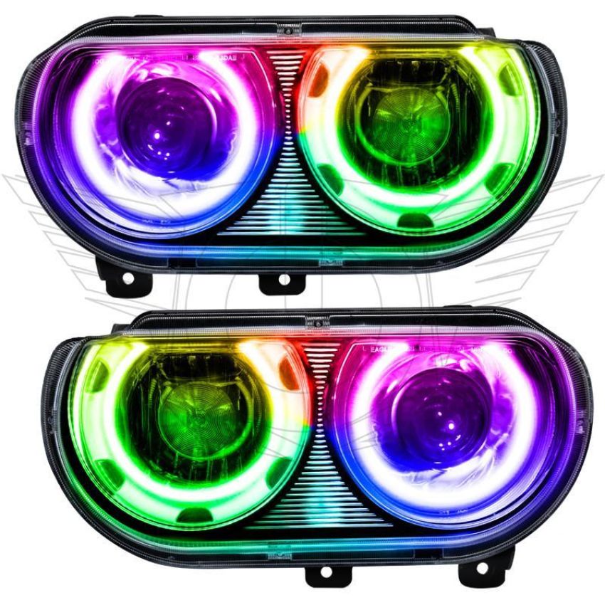 Oracle Lighting 7132-332 Dynamic ColorSHIFT(tm) SMD Pre-Assembled Headlights, HID Style