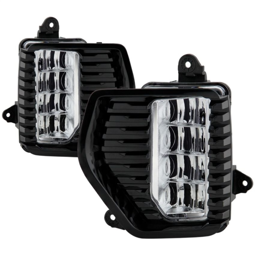 SPYDER 5087010 OEM Style Full LED Fog Light w/Universal Switch - Clear