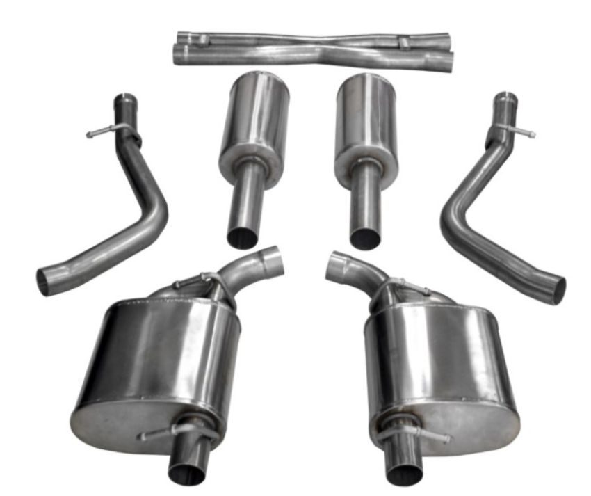 CORSA Performance 21066 Corsa 2015-2023 Dodge Challenger 3.6L 2.5in Cat-Back Dual Rear Exit (re-uses stock exhaust bezel)