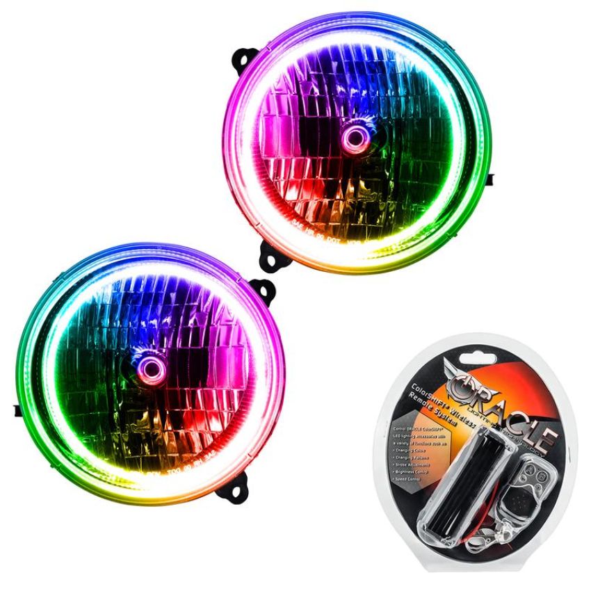 Oracle Lighting 7135-330 SMD Pre-Assembled Headlights, ColorSHIFT
