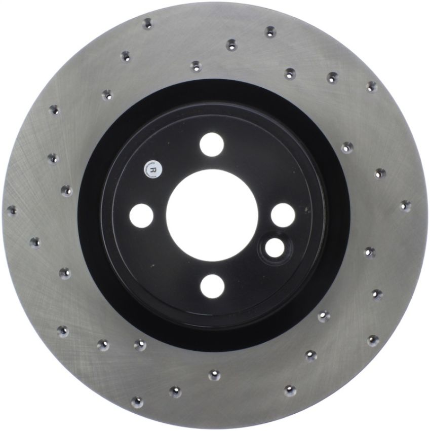 Stoptech 128.34114R Sport Cross Drilled Brake Rotor - Front Left