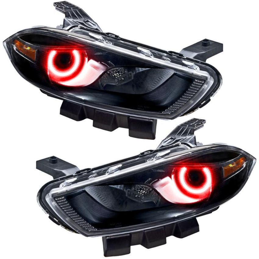 Oracle Lighting 7142-003 SMD Pre-Assembled Headlights, HID Style, Black, Red