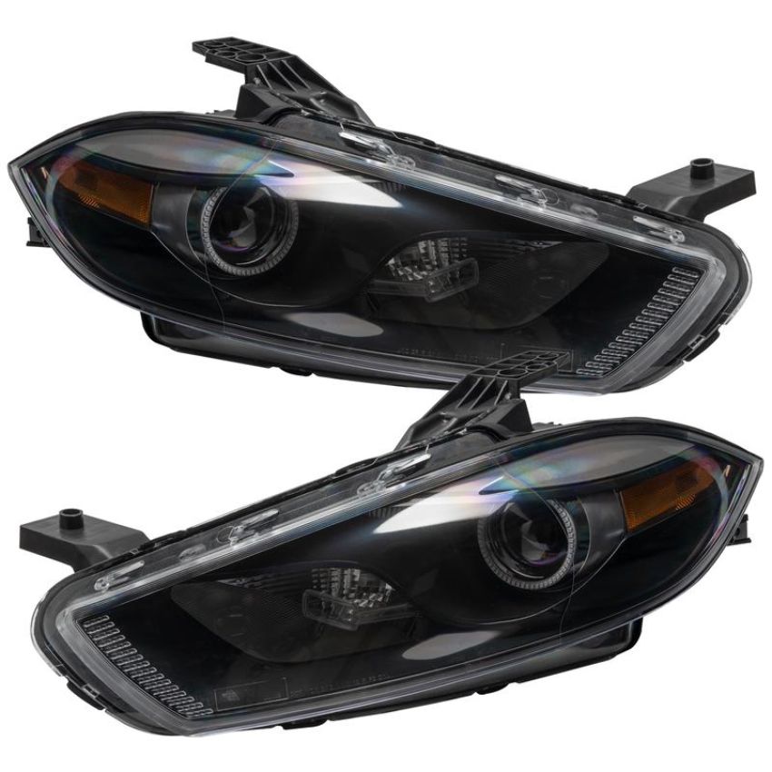 Oracle Lighting 7142-003 SMD Pre-Assembled Headlights, HID Style, Black, Red