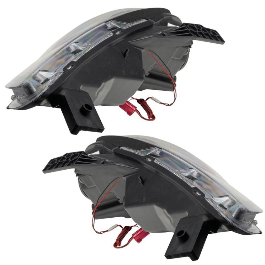 Oracle Lighting 7142-003 SMD Pre-Assembled Headlights, HID Style, Black, Red