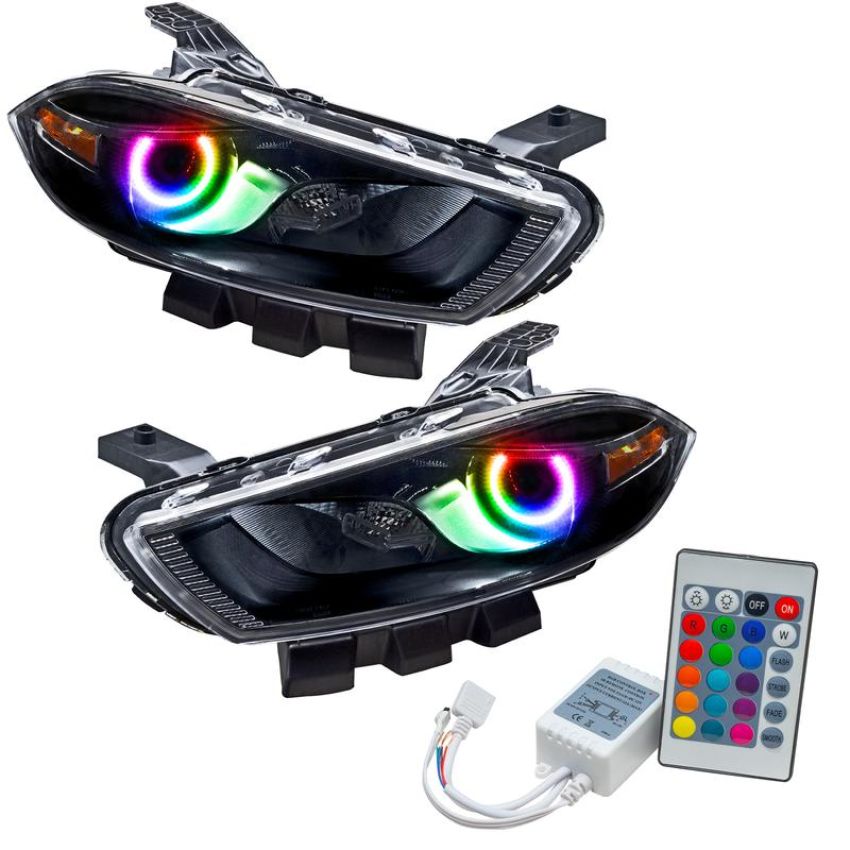 Oracle Lighting 7142-504 SMD Pre-Assembled Headlights, HID Style, Black Bezel, ColorSHIFT(tm) - Simple