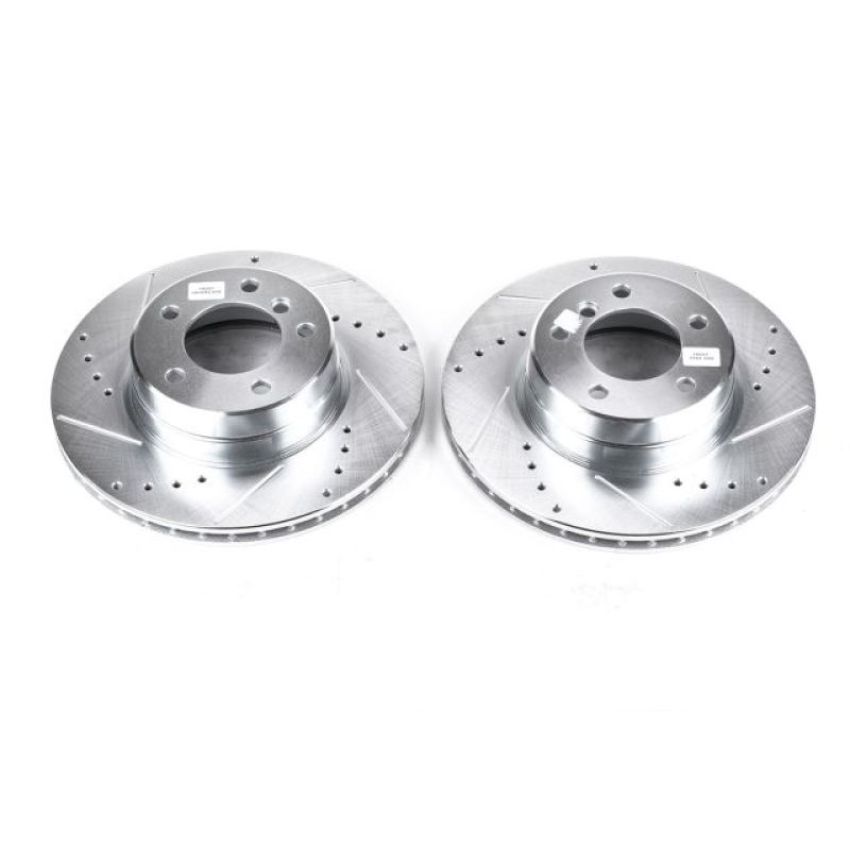PowerStop EBR841XPR PowerStop Evolution Performance Drilled, Slotted & Plated Brake Rotor Pair