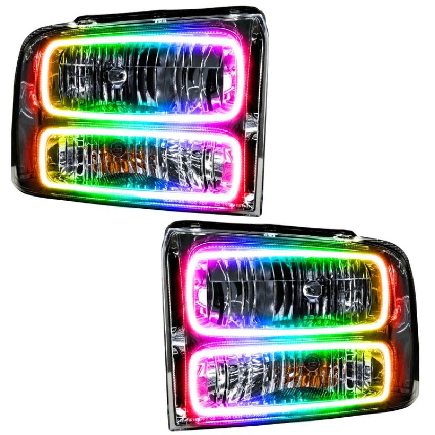 Oracle Lighting 7146-334 SMD Pre-Assembled Headlights, Chrome Bezel, ColorSHIFT(tm) - No Controller