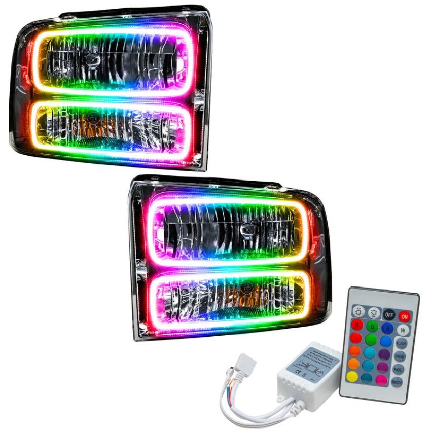 Oracle Lighting 7146-504 SMD Pre-Assembled Headlights, Chrome Bezel, ColorSHIFT(tm) - Simple