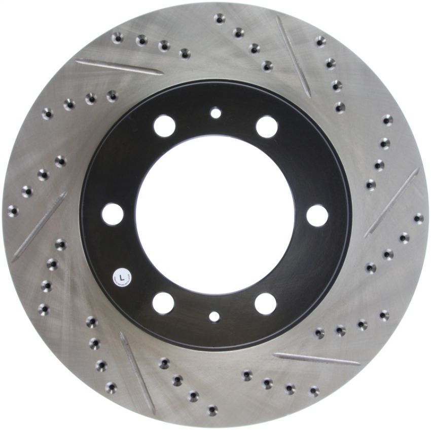 Stoptech 127.44129L 07-08 Toyota FJ Cruiser / 05-08 Tacoma (6 lug) / 03-08 4 Runner (319mm disc) SportStop Slo