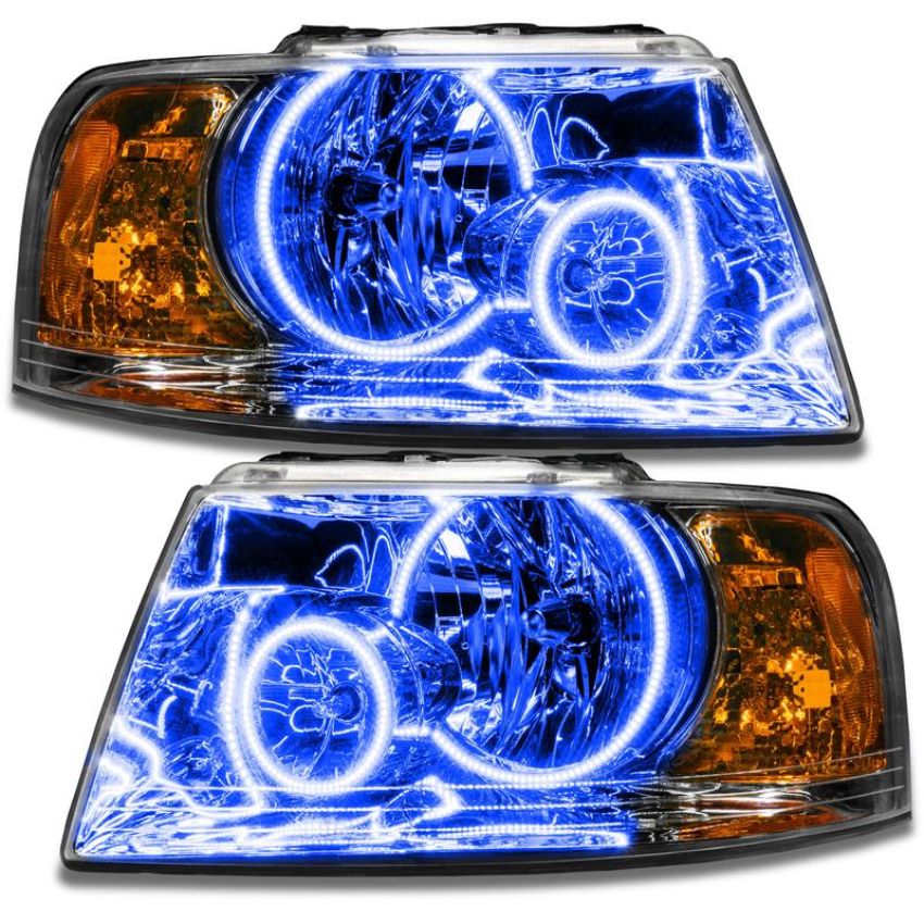 Oracle Lighting 7153-334 SMD Pre-Assembled Headlights, Chrome Bezel, ColorSHIFT(tm) - No Controller