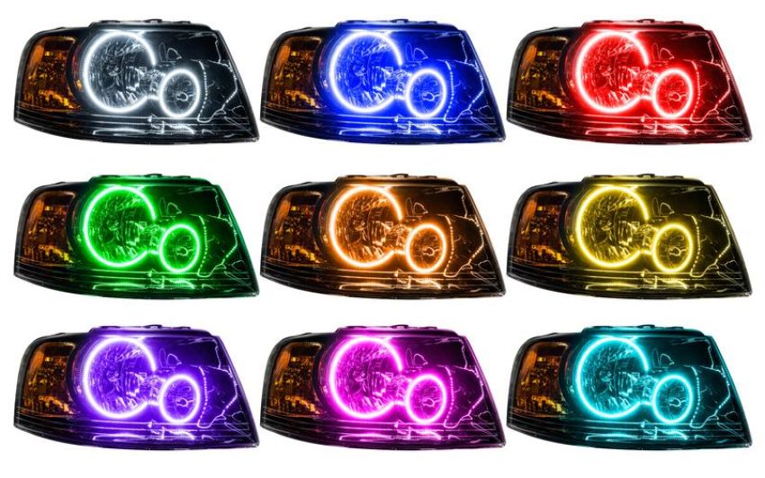 Oracle Lighting 7154-334 SMD Pre-Assembled Headlights, Black Bezel, ColorSHIFT(tm) - No Controller