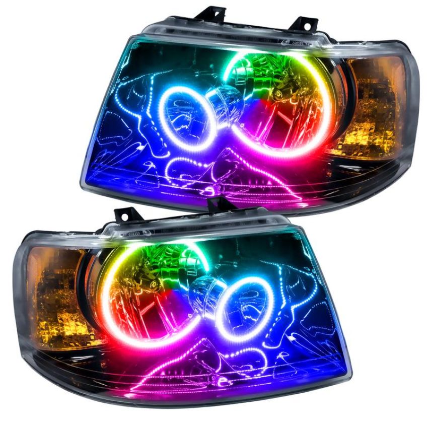 Oracle Lighting 7154-334 SMD Pre-Assembled Headlights, Black Bezel, ColorSHIFT(tm) - No Controller