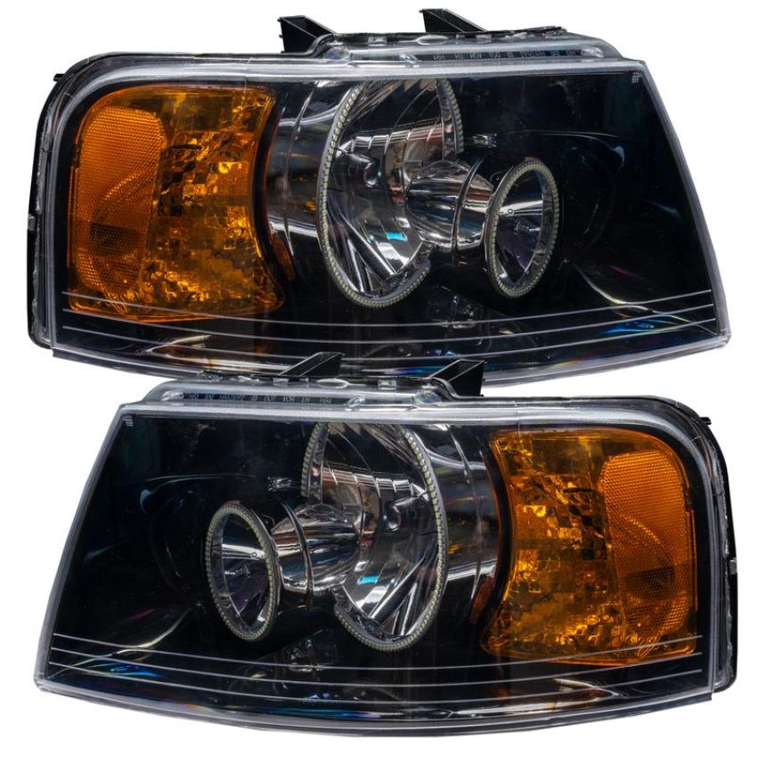 Oracle Lighting 7154-334 SMD Pre-Assembled Headlights, Black Bezel, ColorSHIFT(tm) - No Controller