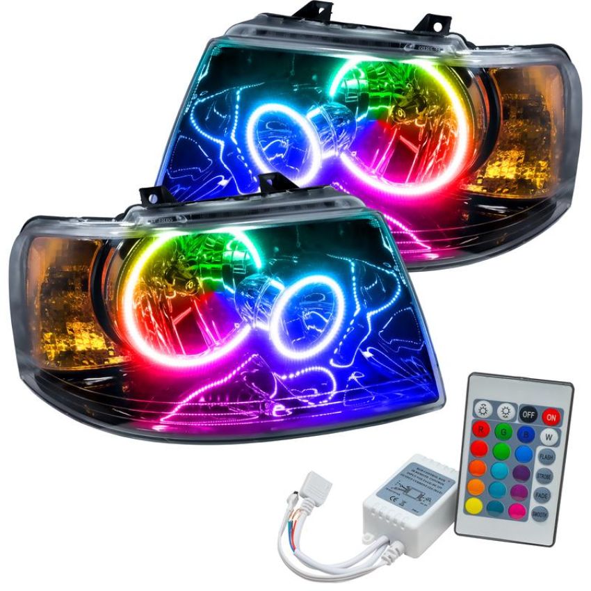 Oracle Lighting 7154-504 SMD Pre-Assembled Headlights, Black Bezel, ColorSHIFT(tm) - Simple
