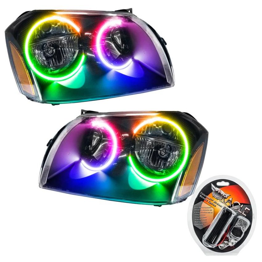 Oracle Lighting 7156-330 SMD Pre-Assembled Headlights, Black Bezel, ColorSHIFT