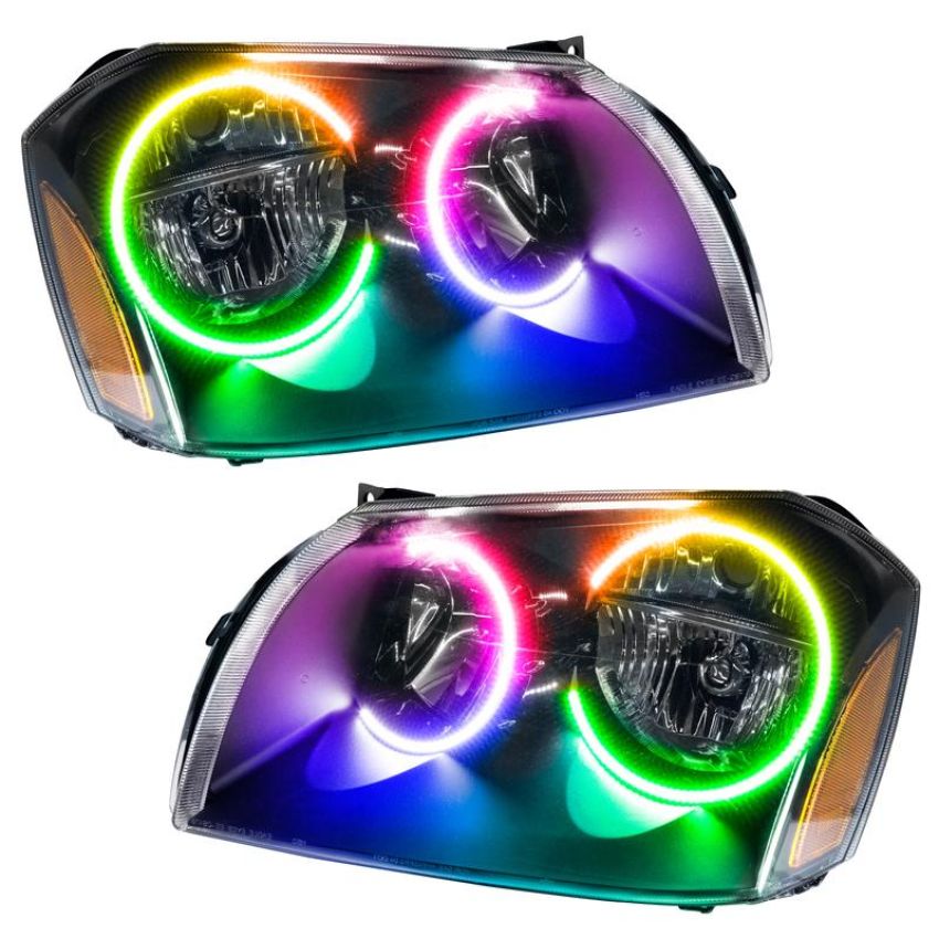 Oracle Lighting 7156-334 SMD Pre-Assembled Headlights, Black Bezel, ColorSHIFT(tm) - No Controller