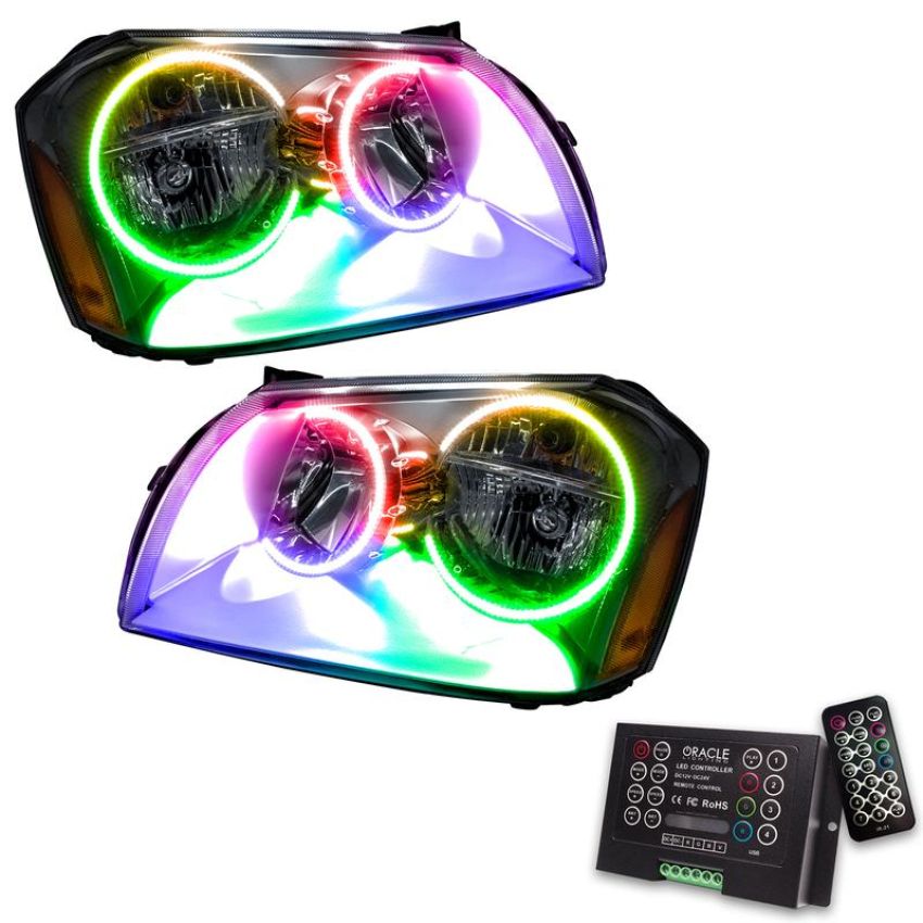 Oracle Lighting 7157-333 SMD Pre-Assembled Headlights, Chrome Bezel, ColorSHIFT(tm) 2.0