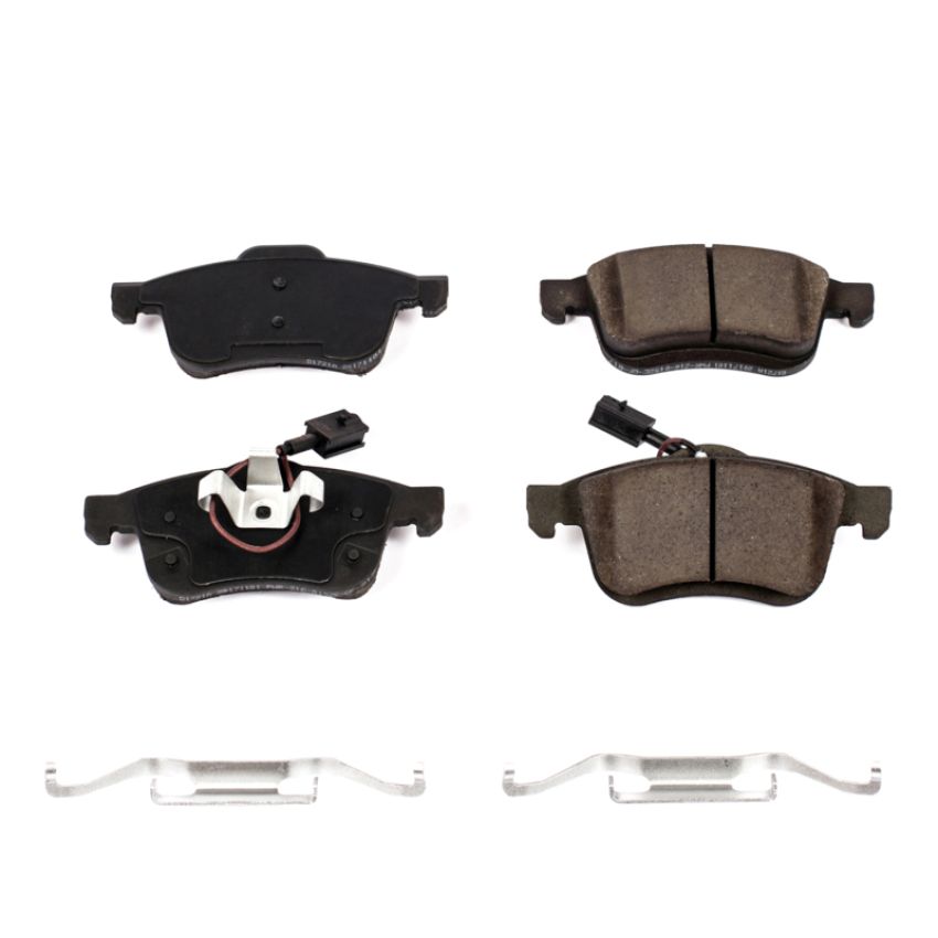 PowerStop 17-1721A PowerStop - Z17 Low-Dust Ceramic Brake Pads with Hardware