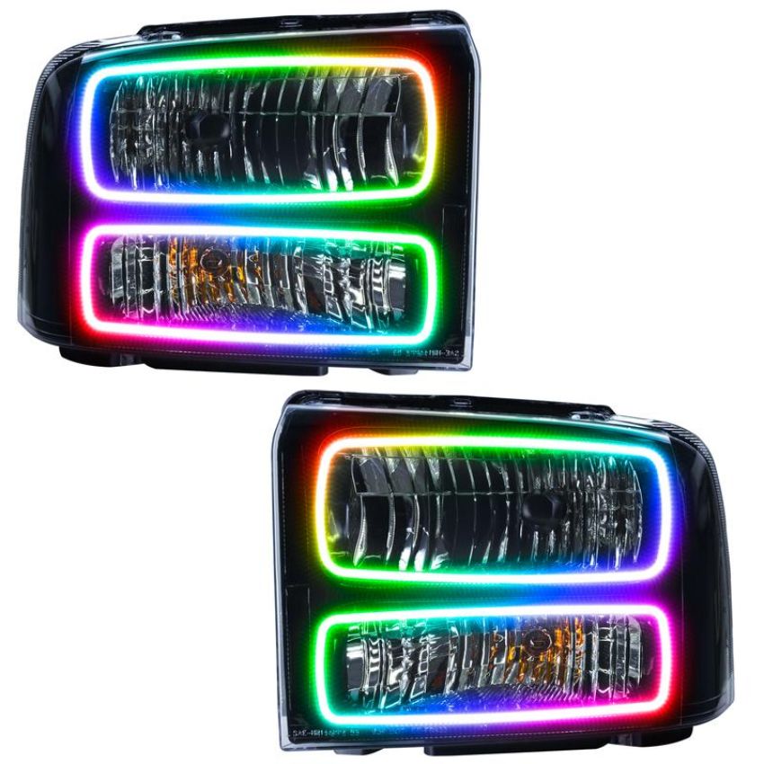 Oracle Lighting 7161-334 SMD Pre-Assembled Headlights, Black Bezel, ColorSHIFT(tm) - No Controller
