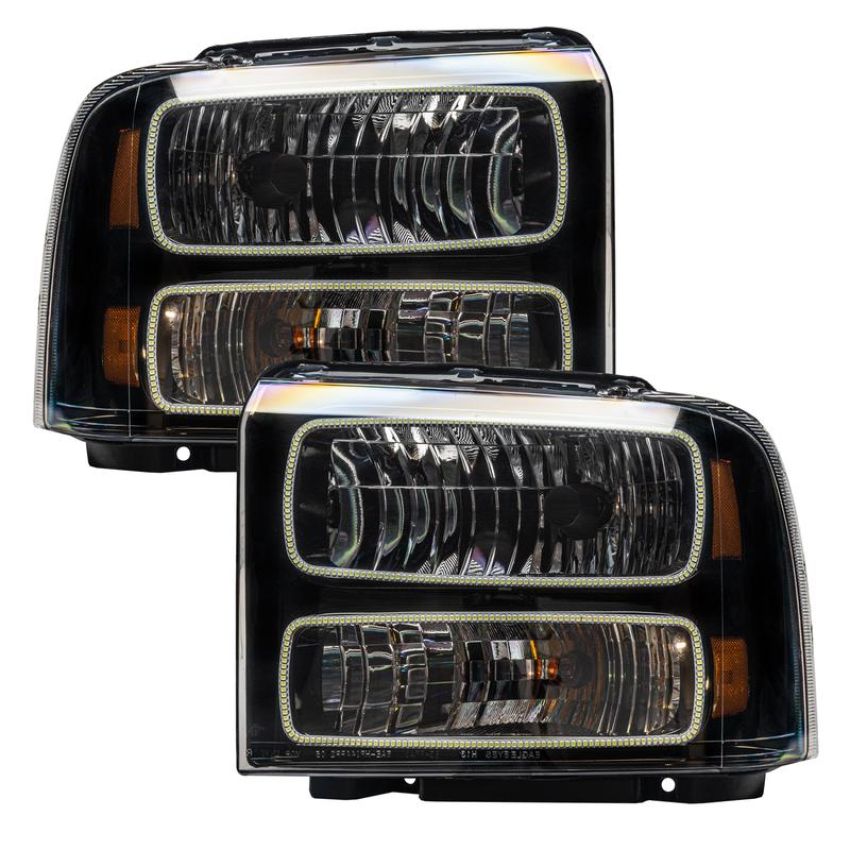 Oracle Lighting 7161-504 SMD Pre-Assembled Headlights, Black Bezel, ColorSHIFT(tm) - Simple