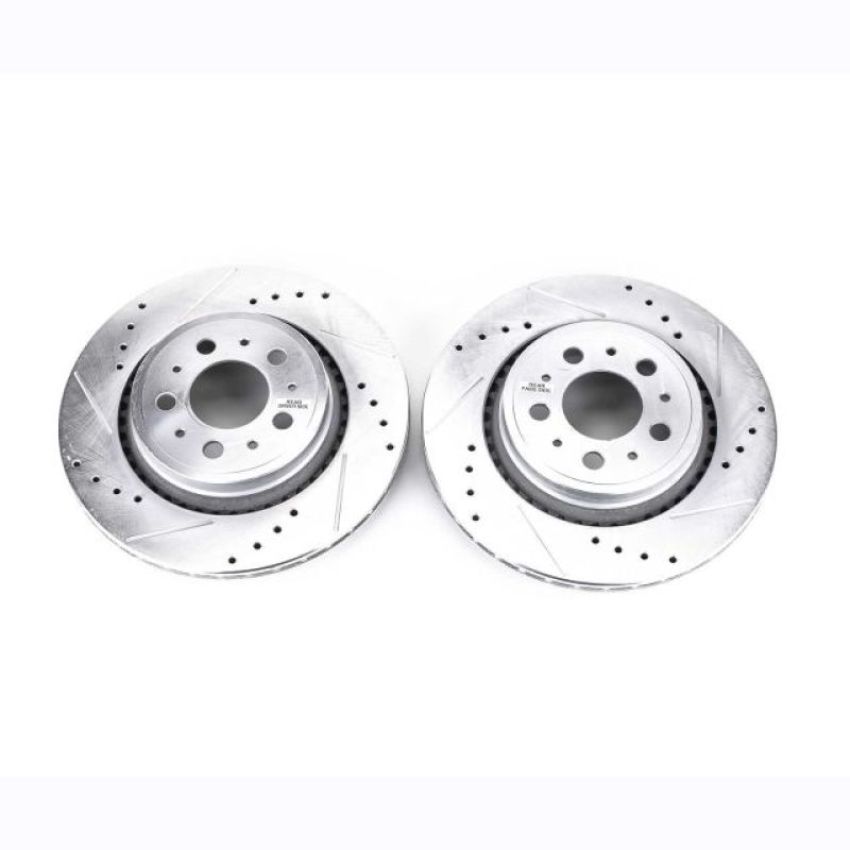 PowerStop EBR1077XPR PowerStop Evolution Performance Drilled, Slotted & Plated Brake Rotor Pair