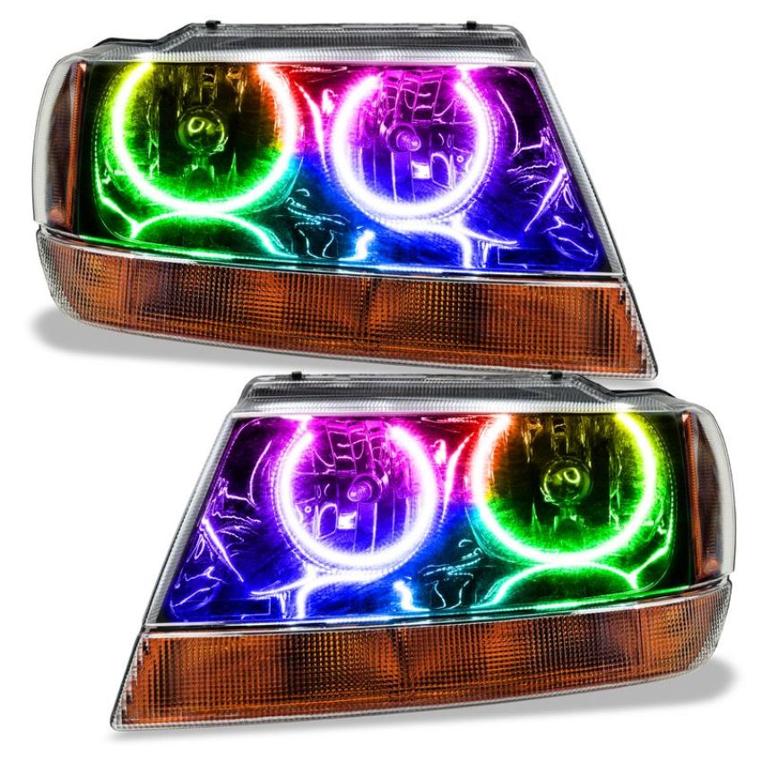 Oracle Lighting 7167-504 SMD Pre-Assembled Headlights, Black Bezel, ColorSHIFT(tm) - Simple