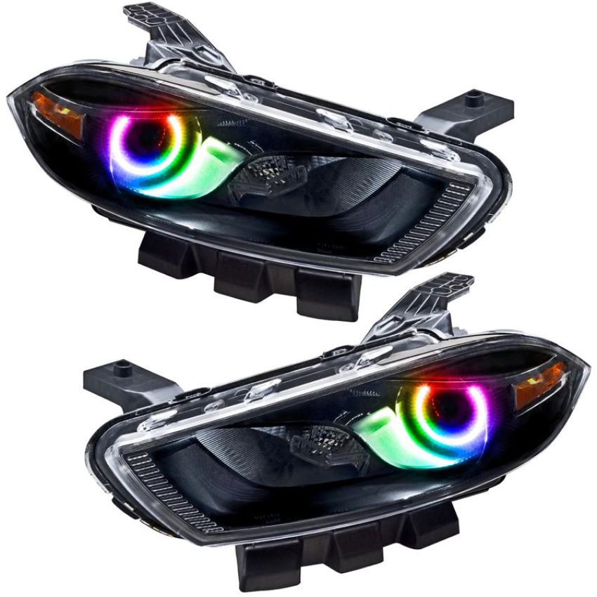 Oracle Lighting 7169-334 SMD Pre-Assembled Headlights, Halogen, Black Bezel, ColorSHIFT - No Controller