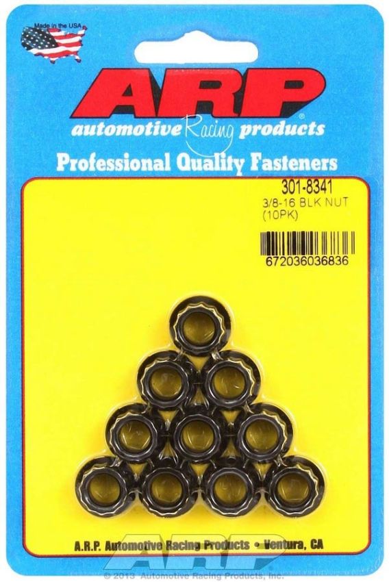 ARP ARP301-8341 3/8-16 12pt. Nuts (10)
