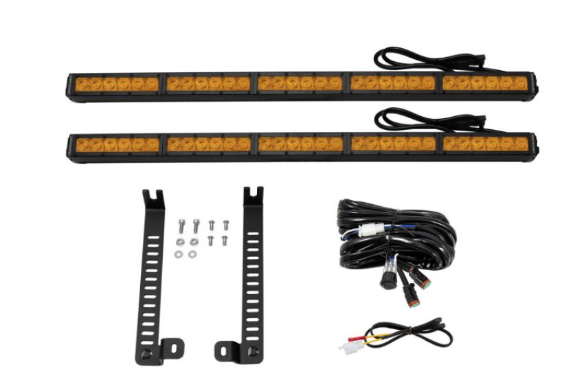 Diode Dynamics DD6767 14-19 Toyota 4Runner SS30 Dual Stealth Lightbar Kit  - Amber Driving