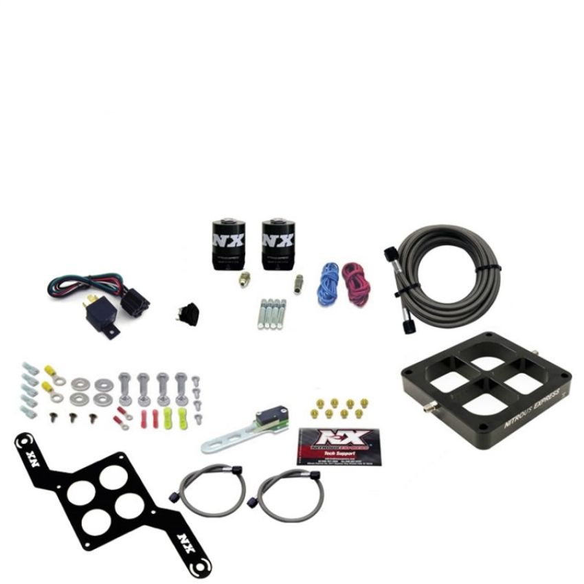 Nitrous Express 63070-00 DOMINATOR SINGLE ENTRY BILLET CROSSBAR STAGE 6, (50-300HP) LESS BOTTLE