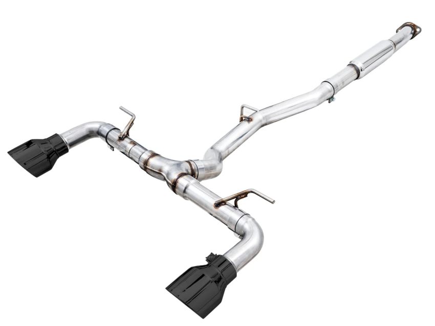AWE Tuning 3020-33279 AWE Subaru BRZ / Toyota GR86 / Toyota 86 Track Edition Cat-Back Exhaust- Diamond Black Tips