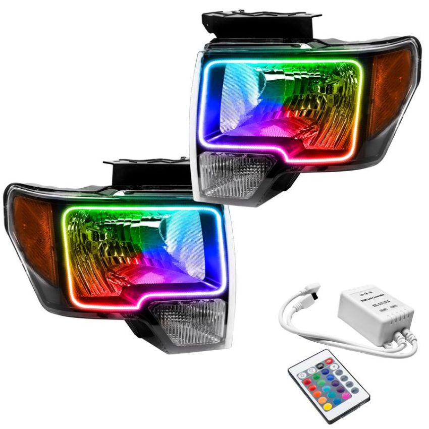 Oracle Lighting 7188-504 LED Pre-Assembled Headlights, Black Bezel, ColorSHIFT(tm) - Simple