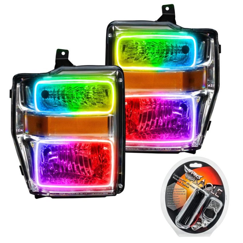 Oracle Lighting 7189-330 SMD Pre-Assembled Headlights, Chrome Bezel, ColorSHIFT