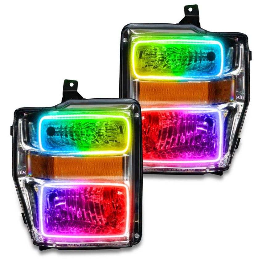 Oracle Lighting 7189-334 SMD Pre-Assembled Headlights, Chrome Bezel, ColorSHIFT(tm) - No Controller