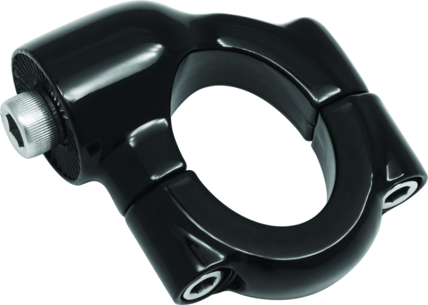 Kuryakyn 3117 Side Mount License Plate Holder Clamp Softail Models Gloss Black