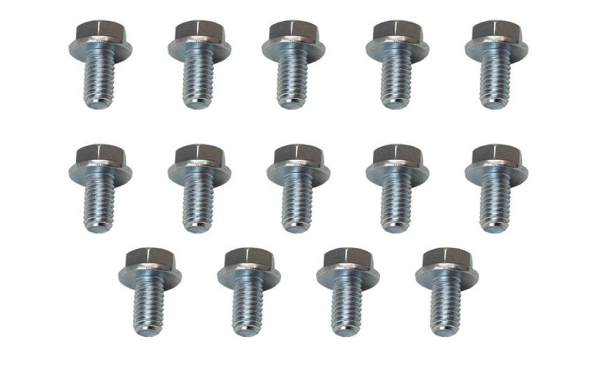 Moroso 38780 GM Powerglide Stamped Steel Transmission Pan Bolts - Set of 14