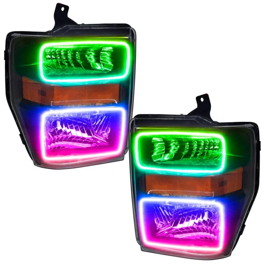 Oracle Lighting 7190-334 SMD Pre-Assembled Headlights, Black Bezel, ColorSHIFT(tm) - No Controller