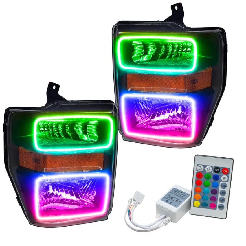Oracle Lighting 7190-504 SMD Pre-Assembled Headlights, Black Bezel, ColorSHIFT(tm) - Simple