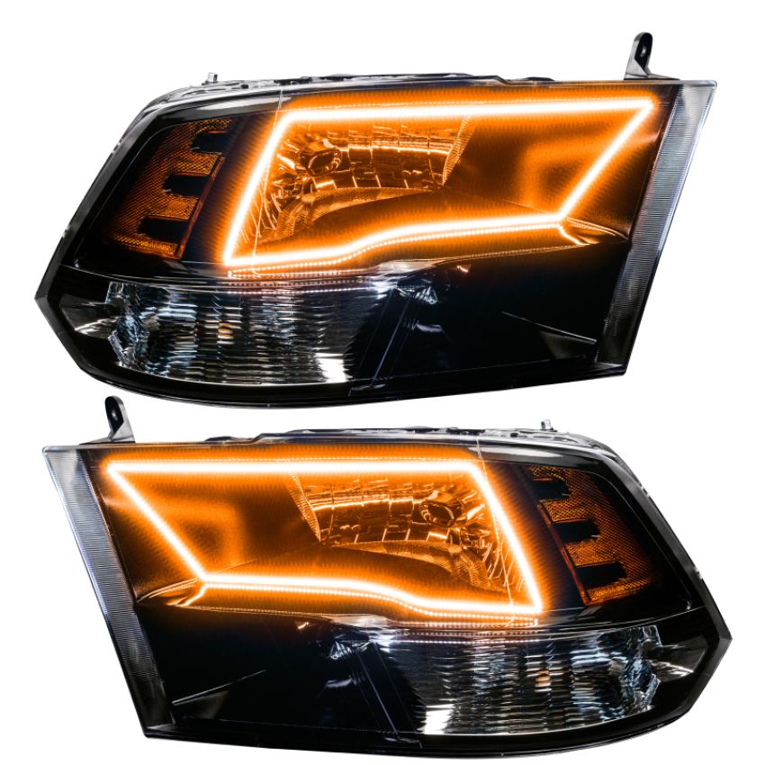 Oracle Lighting 8906-333 Pre-Assembled ColorSHIFT(tm) w/SWITCHBACK Halo Headlights - Black Housing