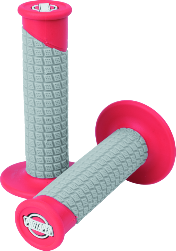 ProTaper 021678 Clamp-On Pillow Top Grips - Red/Gray